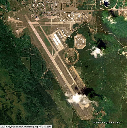 Chippewa County International Airport aerial view